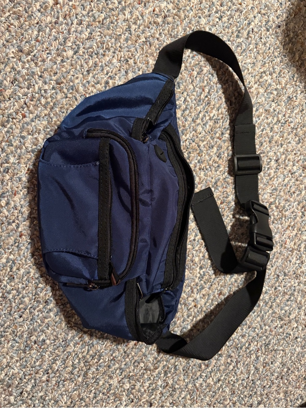 Navy Men’s XL Sling Waist Bag - 6 pockets